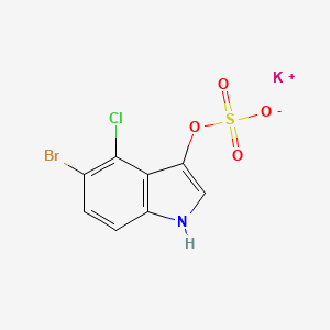molecular formula C8H4BrClKNO4S B7812755 potassium;(5-bromo-4-chloro-1H-indol-3-yl) sulfate 