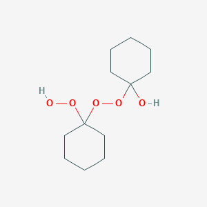 molecular formula C12H22O5 B078128 1-Hydroperoxycyclohexyl 1-hydroxycyclohexyl peroxide CAS No. 12262-58-7