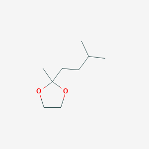 molecular formula C9H18O2 B078133 1,3-Dioxolane, 2-isopentyl-2-methyl- CAS No. 14447-30-4