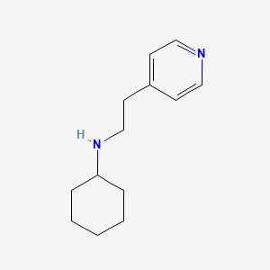 molecular formula C13H20N2 B7813312 N-cyclohexyl-[2-(4-pyridyl)ethyl]amine 