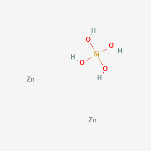 molecular formula H4O4SiZn2 B078137 Silicic acid (H4SiO4), zinc salt (1:2) CAS No. 13597-65-4