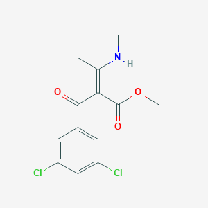 molecular formula C13H13Cl2NO3 B7813906 methyl (Z)-2-(3,5-dichlorobenzoyl)-3-(methylamino)but-2-enoate 