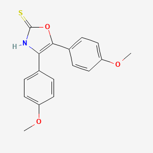 2(3H)-Oxazolethione, 4,5-bis(4-methoxyphenyl)-