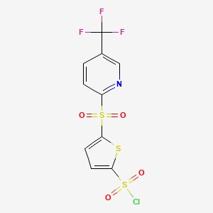 5-(5-Trifluoromethyl-pyridine-2-sulfonyl) thiophene-2-sulfonyl chloride