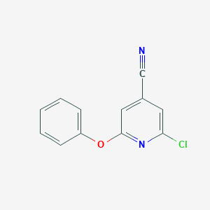 2-Chloro-6-phenoxypyridine-4-carbonitrile
