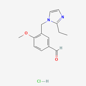 3-(2-Ethyl-imidazol-1-ylmethyl)-4-methoxy-benzaldehyde hydrochloride