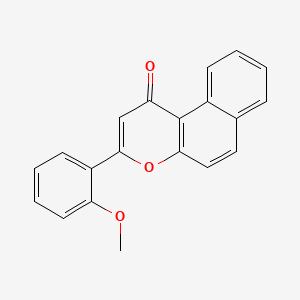 1H-Naphtho[2,1-b]pyran-1-one, 3-(2-methoxyphenyl)-