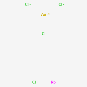 molecular formula AuCl4Rb B078142 Aurate(1-), tetrachloro-, rubidium, (SP-4-1)- CAS No. 13682-62-7