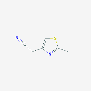 molecular formula C6H6N2S B078143 2-(2-Methylthiazol-4-yl)acetonitrile CAS No. 13458-33-8