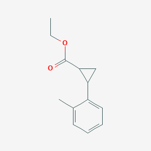 molecular formula C13H16O2 B7814386 Ethyl (1R,2R)-2-(o-Tolyl)cyclopropanecarboxylate 