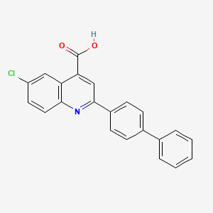 2-Biphenyl-4-yl-6-chloro-4-carboxyquinoline