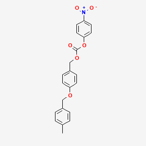 [4-[(4-Methylphenyl)methoxy]phenyl]methyl (4-nitrophenyl) carbonate