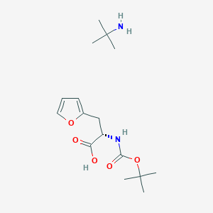 2-Methylpropan-2-amine (S)-2-((tert-butoxycarbonyl)amino)-3-(furan-2-yl)propanoate