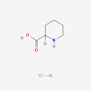 molecular formula C6H12ClNO2 B7814469 Piperidine-2-carboxylic acid hydrochloride CAS No. 5107-10-8