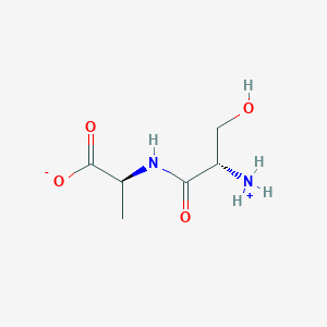(2S)-2-[[(2S)-2-azaniumyl-3-hydroxypropanoyl]amino]propanoate