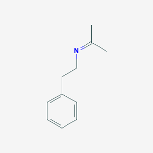 molecular formula C11H15N B078147 Phenethylamine, N-isopropylidene- CAS No. 10433-34-8