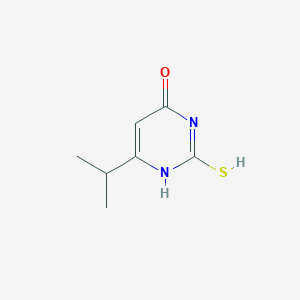 molecular formula C7H10N2OS B7814738 6-propan-2-yl-2-sulfanyl-1H-pyrimidin-4-one 