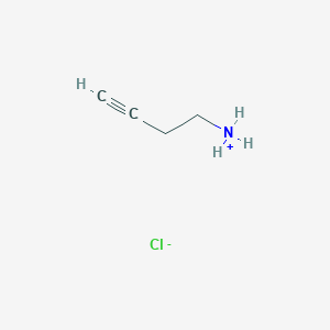 molecular formula C4H8ClN B7814780 But-3-ynylazanium;chloride 