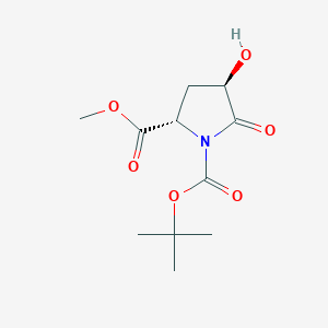 (2S,4R)-1-tert-Butyl 2-methyl 4-hydroxy-5-oxopyrrolidine-1,2-dicarboxylate