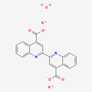 molecular formula C20H12K2N2O5 B7814817 Potassium [2,2'-biquinoline]-4,4'-dicarboxylate hydrate 
