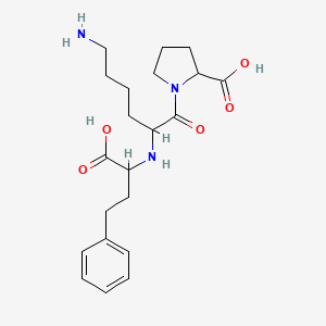 molecular formula C21H31N3O5 B7814867 N~2~-(1-carboxy-3-phenylpropyl)lysylproline 
