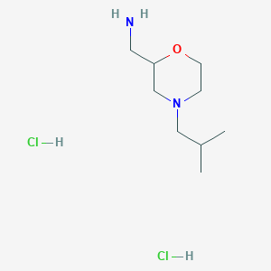 molecular formula C9H22Cl2N2O B7814908 (4-Isobutylmorpholin-2-yl)methanamine dihydrochloride 