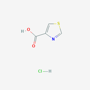 molecular formula C4H4ClNO2S B7814918 1,3-Thiazole-4-carboxylic acid hydrochloride 