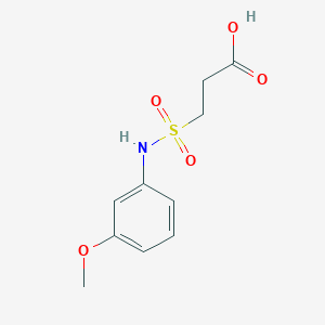 molecular formula C10H13NO5S B7814953 3-[(3-Methoxyphenyl)sulfamoyl]propanoic acid 