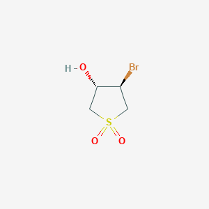 molecular formula C4H7BrO3S B7814972 Trans-4-bromo-1,1-dioxo-tetrahydrothiophen-3-ol 