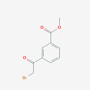 molecular formula C10H9BrO3 B7814980 Methyl 3-(2-bromoacetyl)benzoate CAS No. 915402-28-7