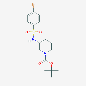 molecular formula C16H23BrN2O4S B7814988 3-(4-Bromo-benzenesulfonylamino)-piperidine-1-carboxylic acid tert-butyl ester 