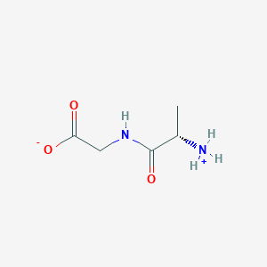 molecular formula C5H10N2O3 B7814996 L-Alanylglycine 