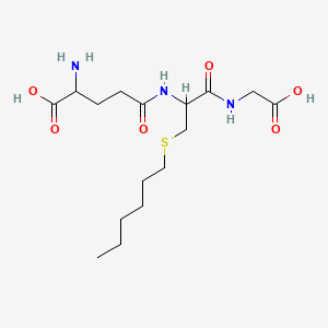 2-Amino-5-((1-((carboxymethyl)amino)-3-(hexylthio)-1-oxopropan-2-yl)amino)-5-oxopentanoic acid
