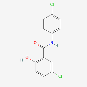 molecular formula C13H9Cl2NO2 B7815532 5-chloro-N-(4-chlorophenyl)-2-hydroxybenzamide CAS No. 7677-99-8