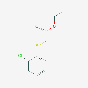 molecular formula C10H11ClO2S B7815757 Ethyl 2-[(2-chlorophenyl)sulfanyl]acetate CAS No. 137583-58-5
