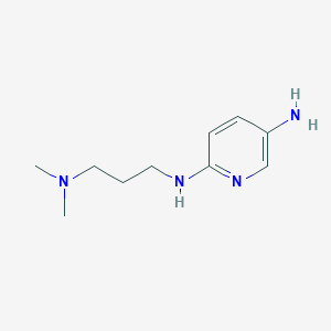 molecular formula C10H18N4 B7815858 N2-(3-(dimethylamino)propyl)pyridine-2,5-diamine 