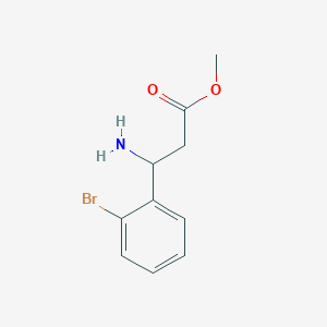 molecular formula C10H12BrNO2 B7815927 Methyl 3-amino-3-(2-bromophenyl)propanoate HCl 