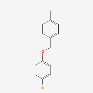 molecular formula C14H13BrO B7815945 1-Bromo-4-((4-methylbenzyl)oxy)benzene 
