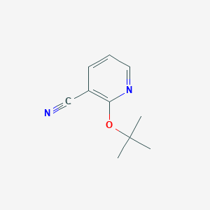 2-[(2-Methylpropan-2-yl)oxy]pyridine-3-carbonitrile