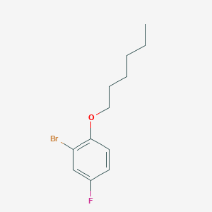 2-Bromo-4-fluoro-1-(hexyloxy)benzene