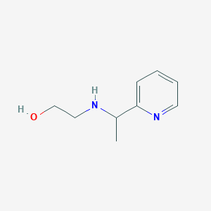 molecular formula C9H14N2O B7816129 2-(1-Pyridin-2-yl-ethylamino)-ethanol 