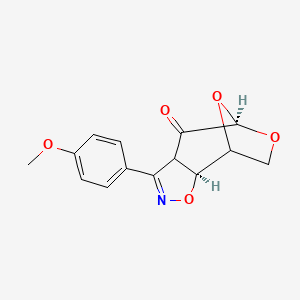 molecular formula C14H13NO5 B7816213 (2S,8R)-5-(4-methoxyphenyl)-3,9,11-trioxa-4-azatricyclo[6.2.1.0?,?]undec-4-en-7-one 