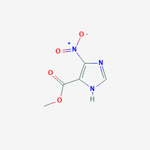 molecular formula C5H5N3O4 B7816280 methyl 4-nitro-1H-imidazole-5-carboxylate 