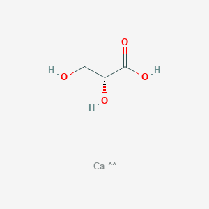 molecular formula C6H10CaO8 B078163 D(+)Glyceric acid hemicalcium salt CAS No. 14028-62-7