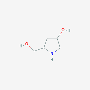 molecular formula C5H11NO2 B7816313 5-(Hydroxymethyl)pyrrolidin-3-ol 