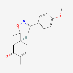 (S)-5-[3-(4-Methoxy-phenyl)-5-methyl-4,5-dihydro-isoxazol-5-yl]-2-methyl-cyclohex-2-enone