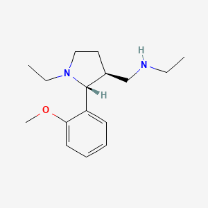 N-{[(2R,3S)-1-ethyl-2-(2-methoxyphenyl)pyrrolidin-3-yl]methyl}ethanamine