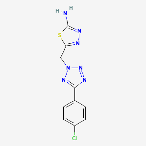 1,3,4-Thiadiazol-2-amine, 5-[[5-(4-chlorophenyl)-2H-1,2,3,4-tetrazol-2-yl]methyl]-
