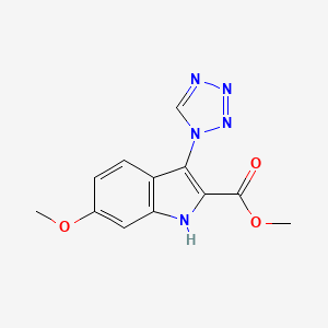 methyl 6-methoxy-3-(1H-tetrazol-1-yl)-1H-indole-2-carboxylate