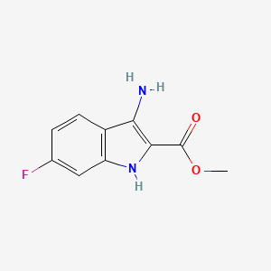 molecular formula C10H9FN2O2 B7816377 methyl 3-amino-6-fluoro-1H-indole-2-carboxylate 